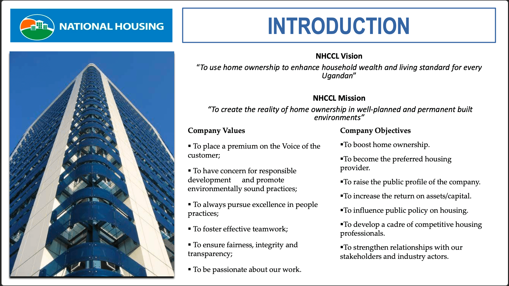 NHCCL planned housing projects portfolio cover.